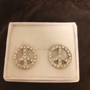 Peace sign earrings